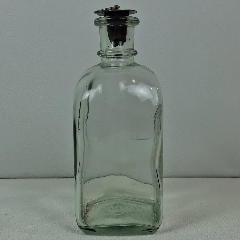 Holmegaard København Decanter Clear Etched City Skyline Denmark 1983 Glass